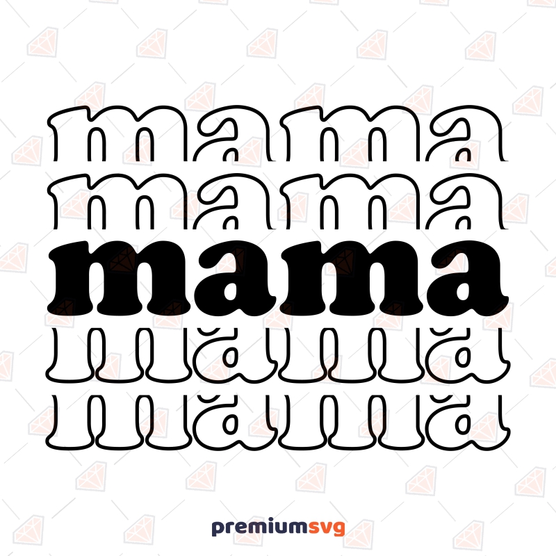 Retro Mama Svg Bundle Boho Mom Shirt Svg Vector Files