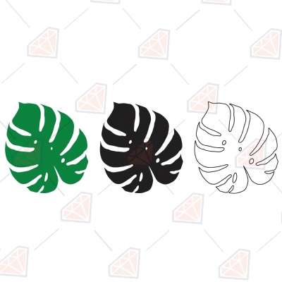 Tropical Leaves Svg Bundle Tropical Leaf Svg Monstera Svg Etsy Hot