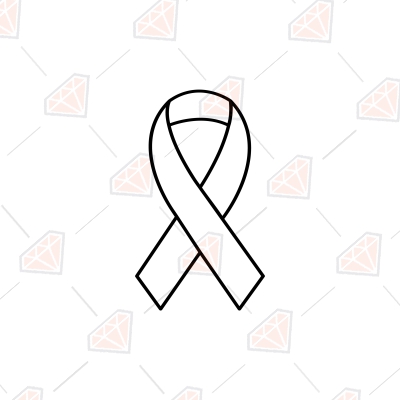 Ribbon Outline SVG Cancer Ribbon Outline SVG Vector Files PremiumSVG