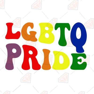 Retro LGBTQ Pride SVG Vector File Vintage LGBTQ Pride SVG Design