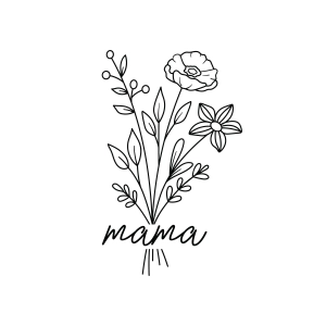 Floral Mama SVG, Mama SVG with Floral for Cricut Mom SVG