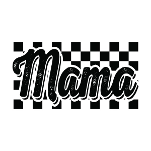 Mama SVG with Checkered, Retro Mama SVG Mother's Day SVG