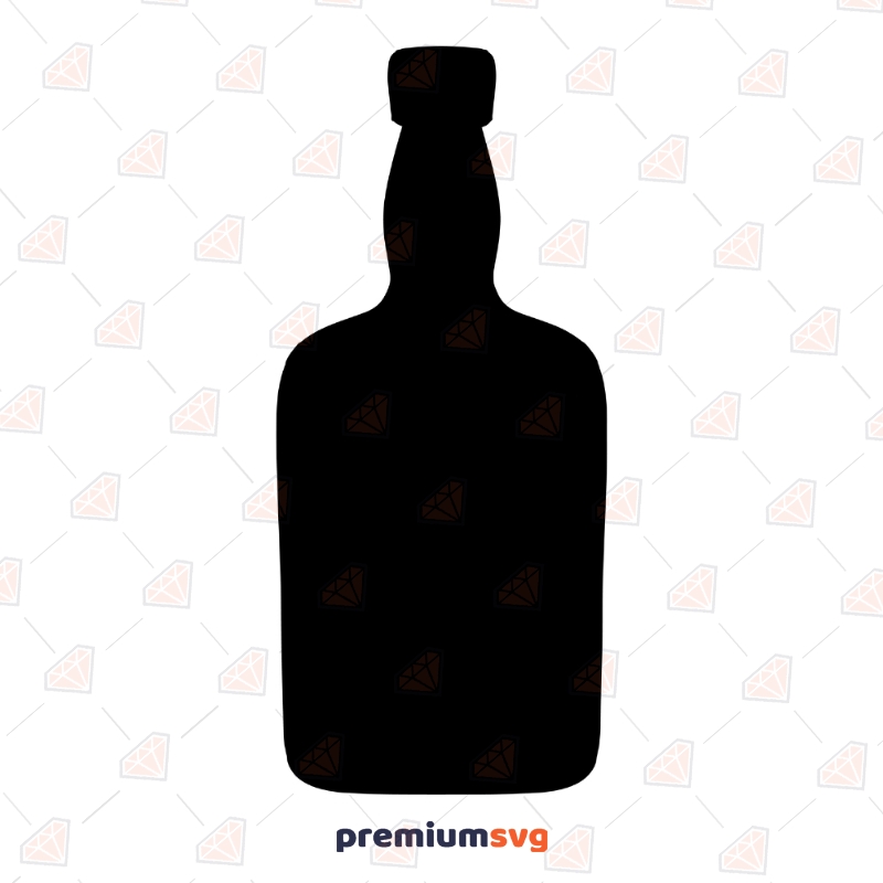 whiskey bottle outline