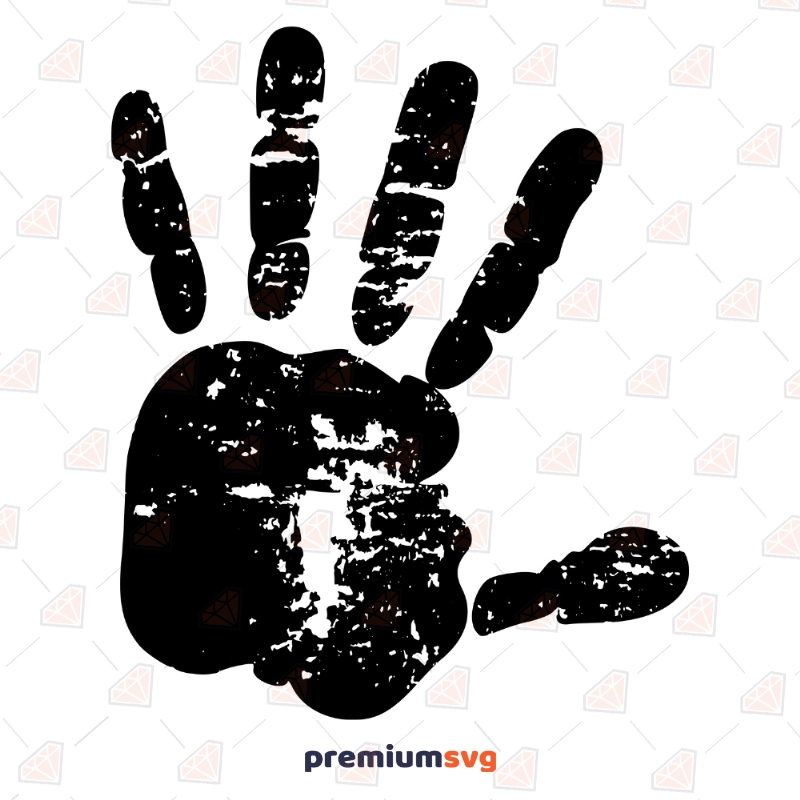 Download Handprint Svg Vector File Hand Print Silhouette Premium Svg