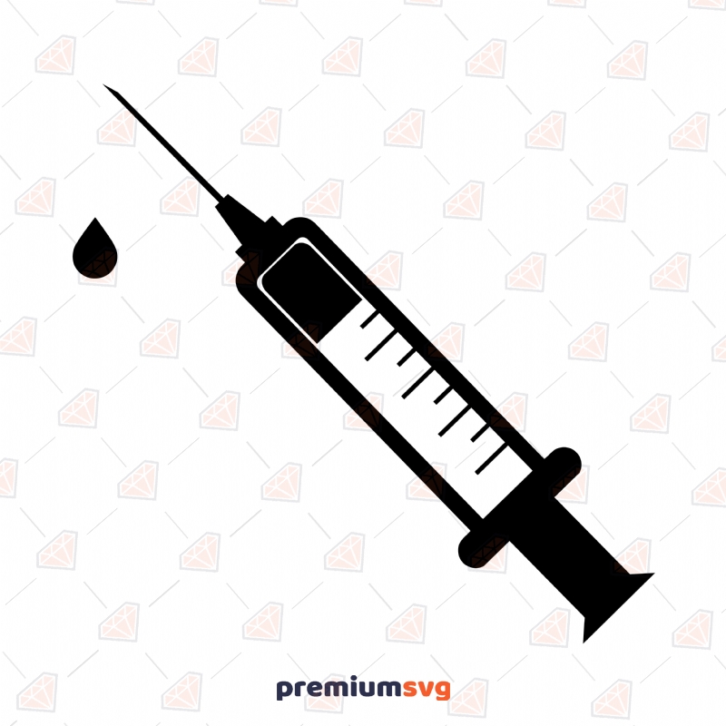 Syringe SVG Cut Files, Syringe Vector Instant Download | PremiumSVG