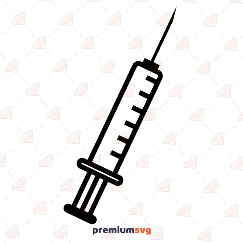 Syringe SVG Vector, Syringe Clipart Cut Files Instant Download | PremiumSVG