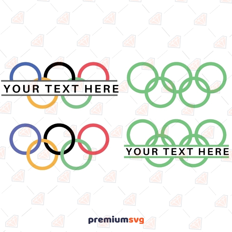 Olympic Rings SVG, Monogram Olympic Rings Vector Files PremiumSVG