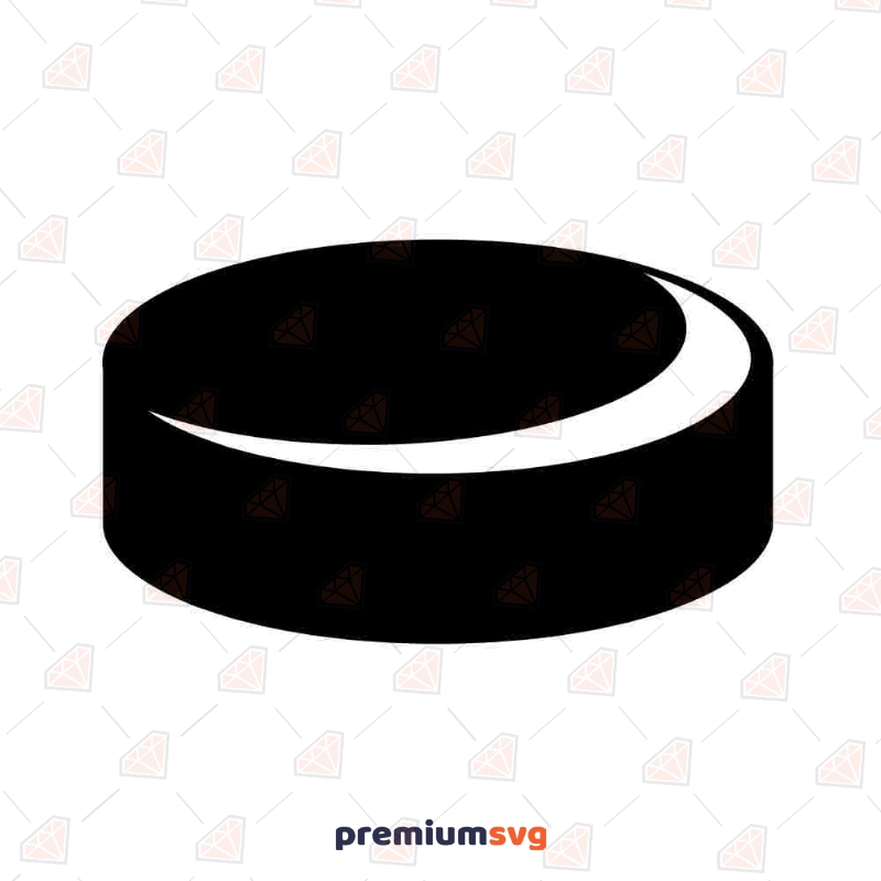 Hockey Puck SVG File for and Silhouette |