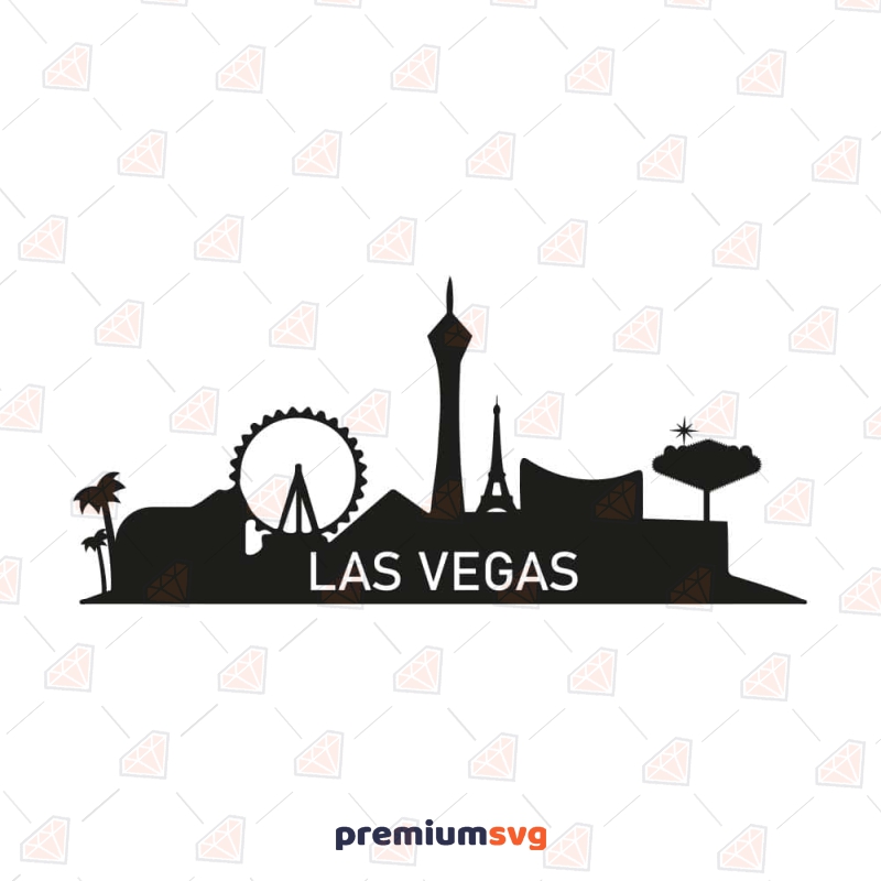 Las Vegas Sign Transparent Clipart / Cutting Files Svg Png 
