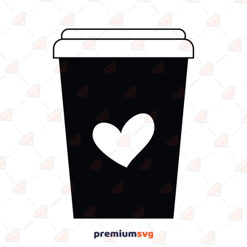Coffee Mug With Heart Clipart