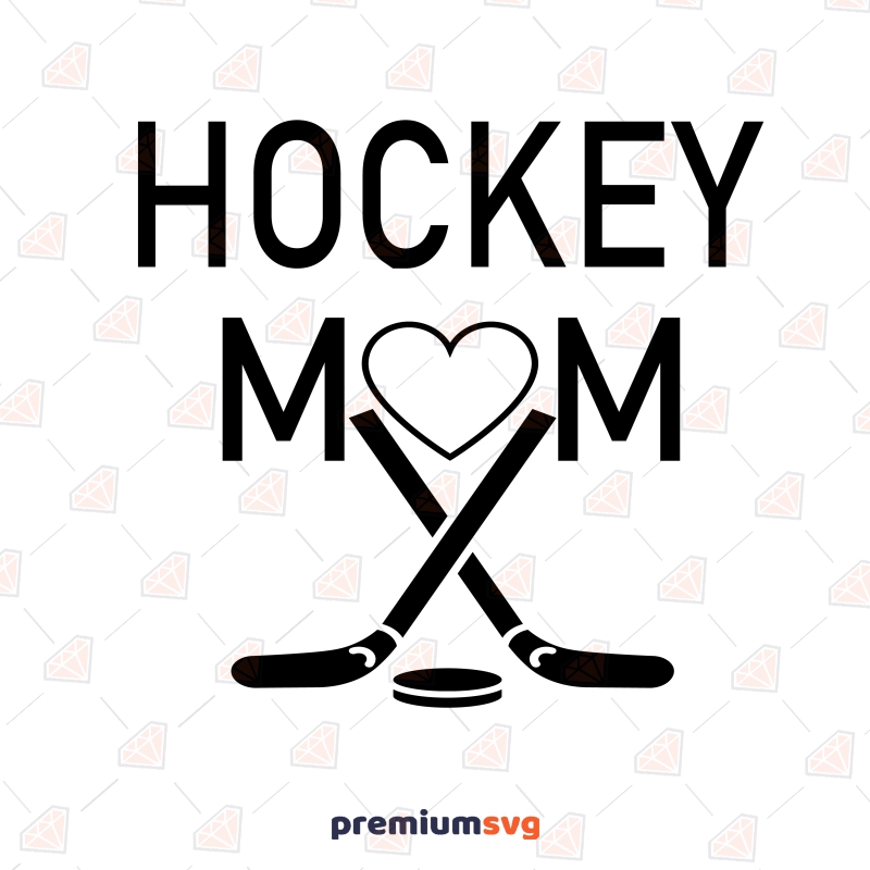 Heart on Ice Hockey Mom - SVG & Me