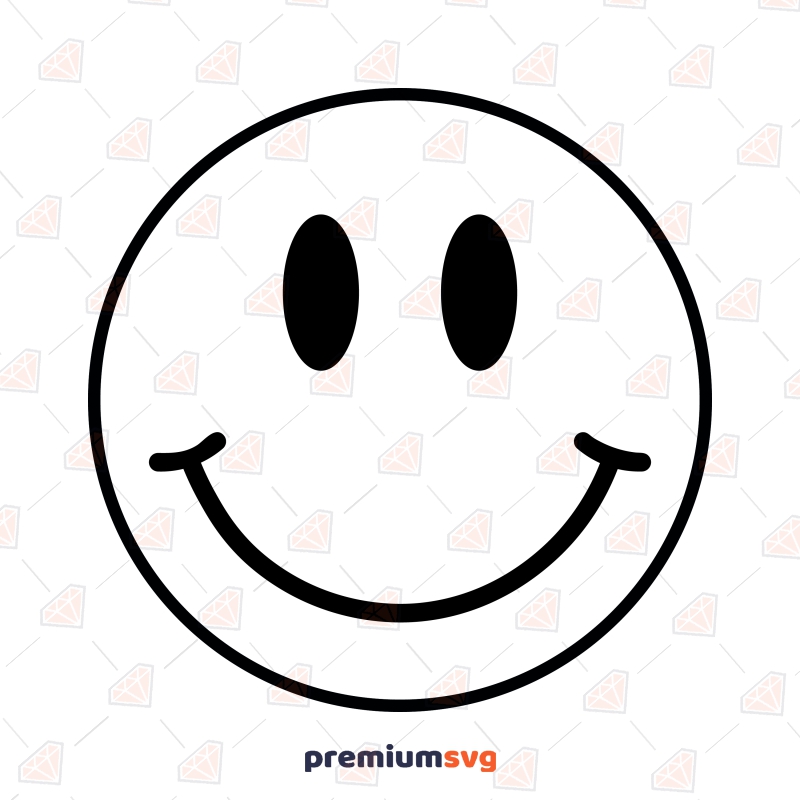 Smiley Faces Outline Svg Smiley Face Vector Premiumsvg