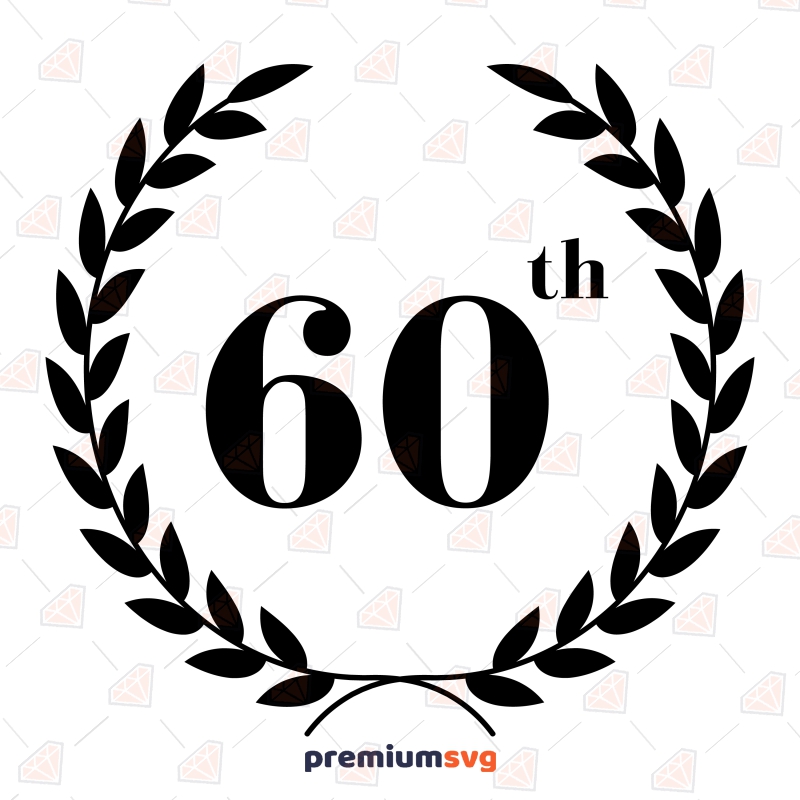 60th Birthday Party Svg