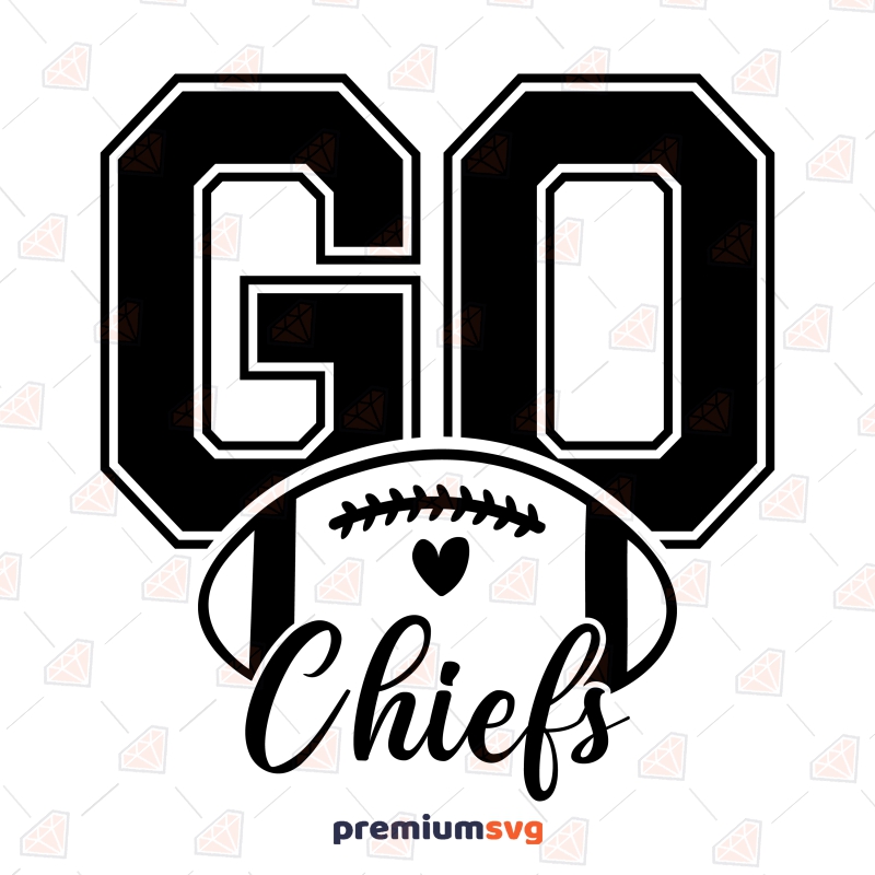 Go Chiefs SVG, Football Kansas City Design