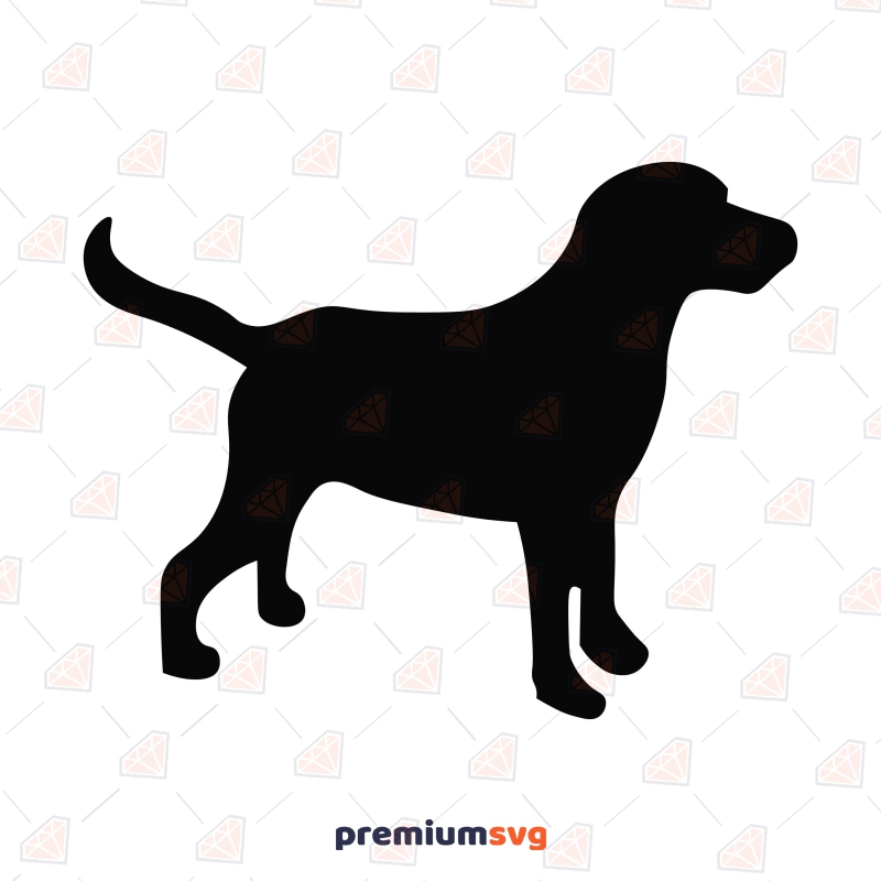 Labrador Dog Silhouette SVG, Cut file | PremiumSVG