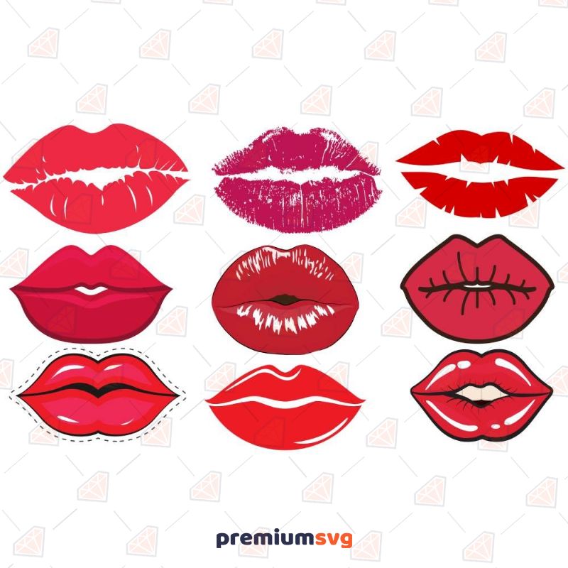 Lips SVG Files for Cutting Machines