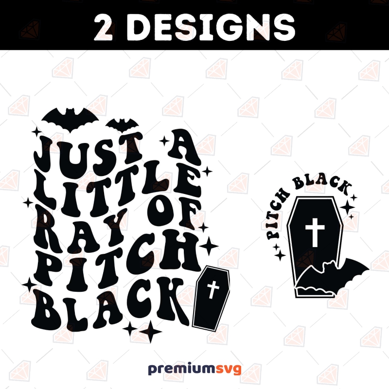 Just A Little Ray Of Pitch Black SVG, Halloween Shirt SVG | PremiumSVG