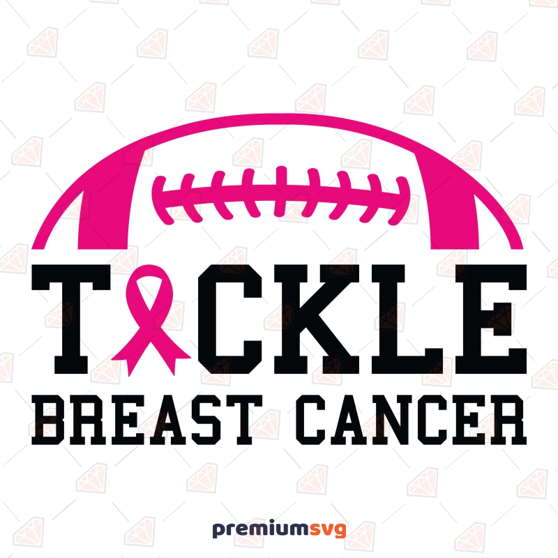 Baseball Tackle Breast Cancer vector - Cancer awareness and american  football Stock Vector