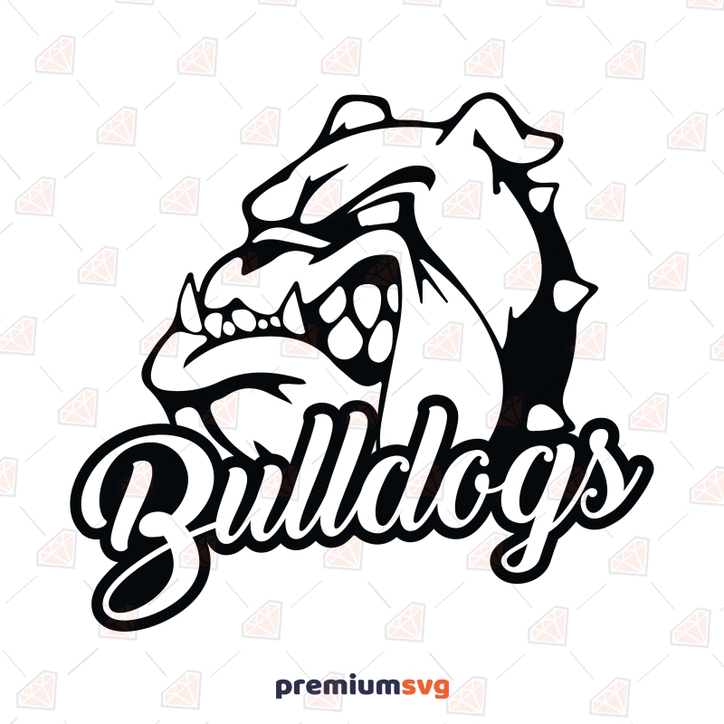 Leopard Go Bulldogs SVG, Football SVG Cut File | PremiumSVG