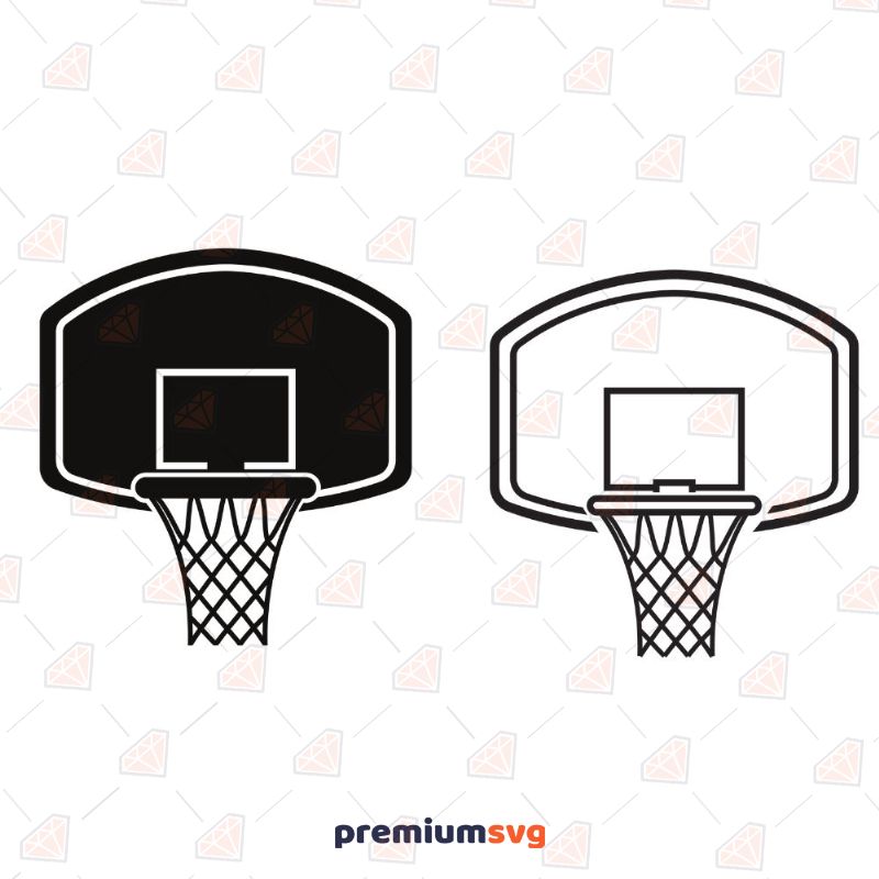Download Basketball Hoops Cut File Basketball Backboards Clipart And Svg Premium Svg