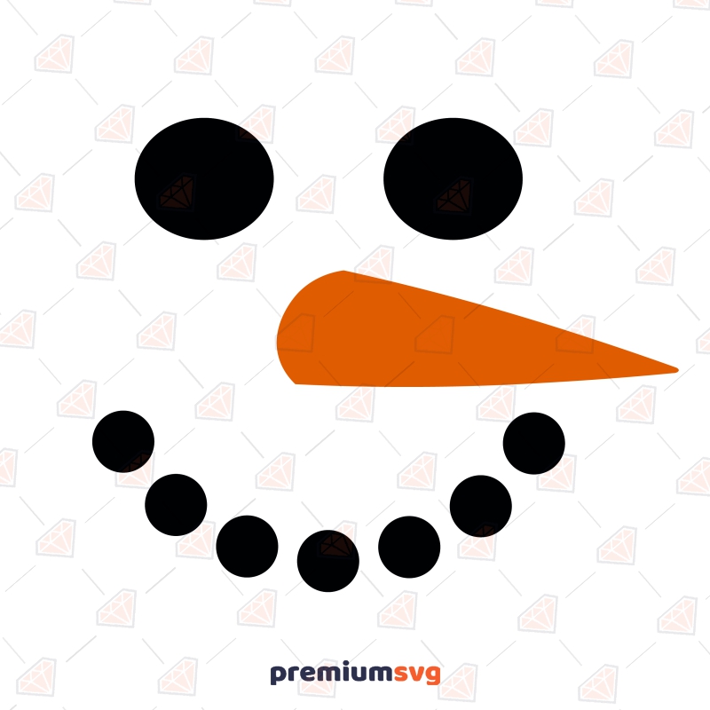 snowman face clipart free