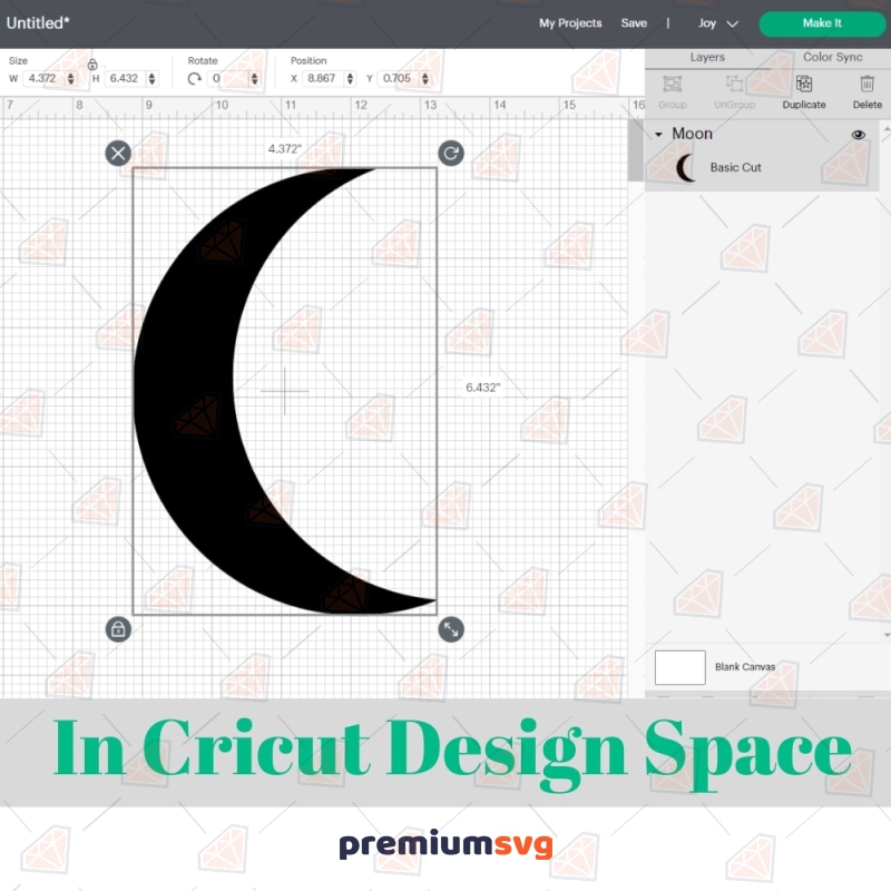 Crescent Moon SVG, Crescent Moon Vector Instant Download | PremiumSVG