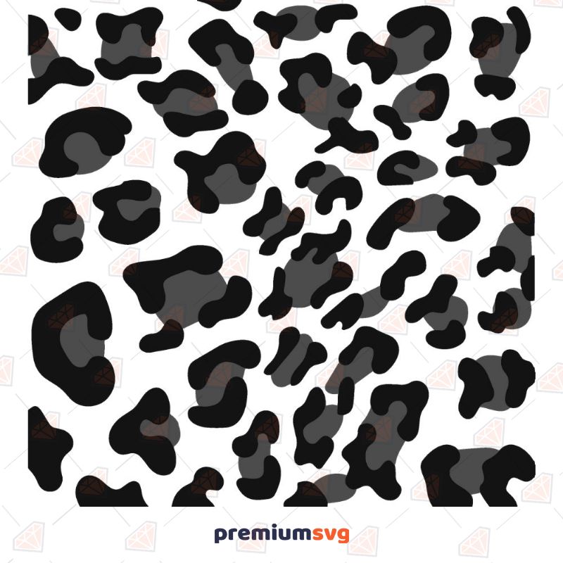 Leopard Pattern SVG, Black Leopard SVG for Cricut and Silhouette