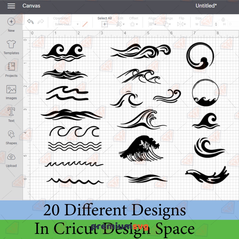 Wave SVG Bundle, Ocean Waves SVG Cut and Cliparts | PremiumSVG