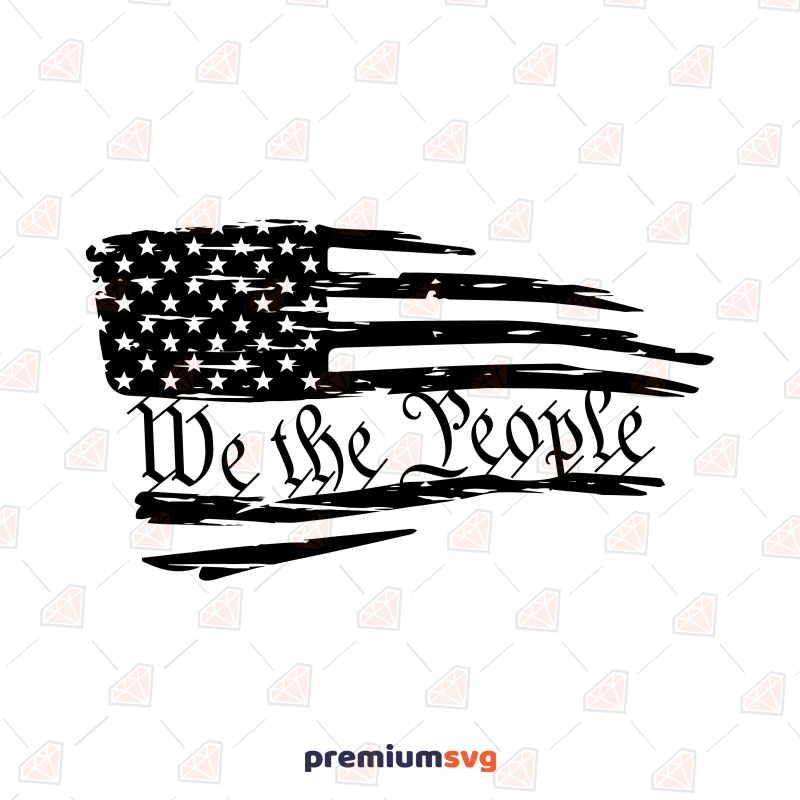 We The People Flag SVG Bundle for Cricut and Sihouette | PremiumSVG