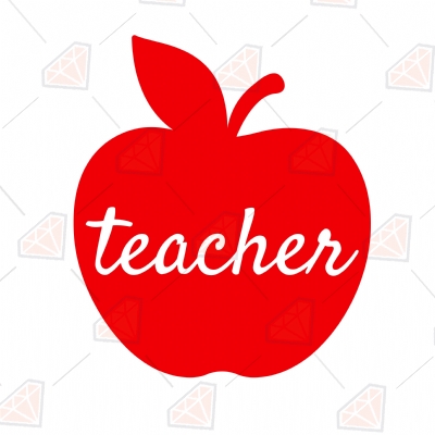 Teacher Life with Apple SVG File & Design | PremiumSVG