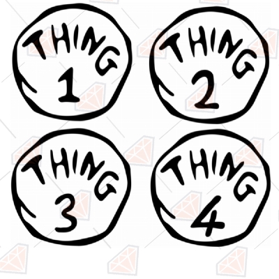 26 best ideas for coloring | Thing 1 And Thing 2 Svg