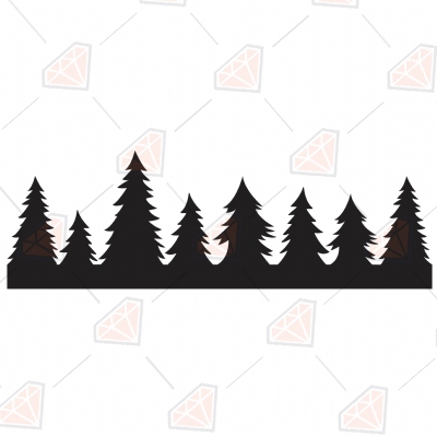 Forestline SVG Cut Files, Forest line SVG Instant Download | PremiumSVG