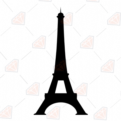 Eiffel Tower SVG Vector & Clipart Cut Files, Eiffel Tower Png | PremiumSVG