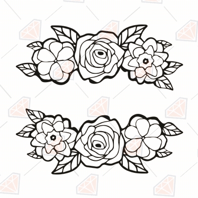 Long stem rose-monogram-Instant Download- svg-png-jpg files included-  graphic design- sublimation-instant download-clip art