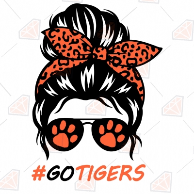 Go Tigers Svg Png Football in My Heart Tigers Paw Svg Tigers 