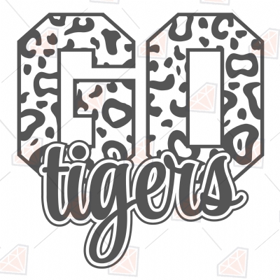 Go Tiger Messy Mom SVG Cut File, Go Tigers Instant Download