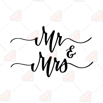 Mr and Mrs SVG, Mr and Mrs Instant Download | PremiumSVG