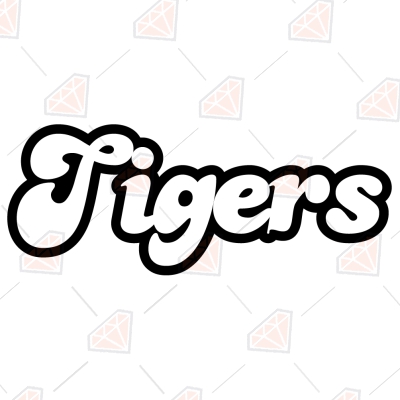 Tiger Tigers Seamless Pattern Safari Jungle Orange Black Silhouette Fur  Texture Animal Print Designer Luxury Logo Symbol Clipart SVG – ClipArt SVG