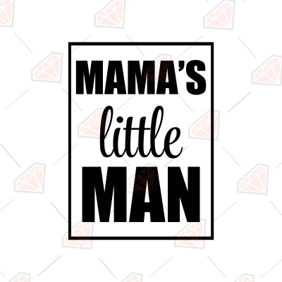 Mama's Little Man SVG, Mom Life Instant Download | PremiumSVG