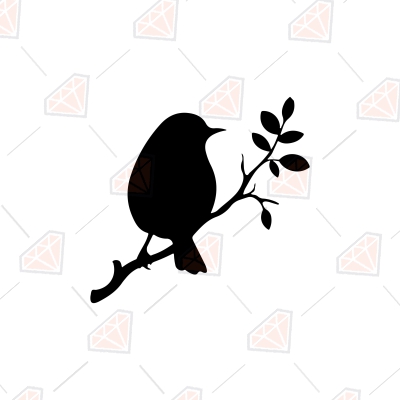 bird on a branch silhouette