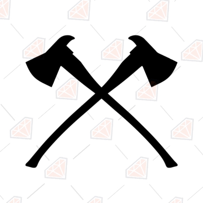 Cross Axe SVG Cut File, Axes Crossed SVG Clipart | PremiumSVG