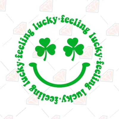 Happy St Patricks Day SVG Lucky SVG Shamrock SVG Digital 