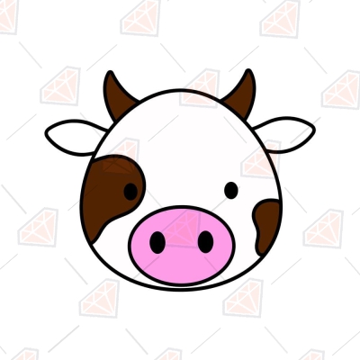 cow face cartoon