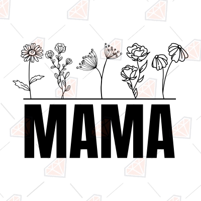 Mamaw SVG design - Flower Mamaw SVG file for Cricut - Mamaw shirt svg -  Mamaw floral SVG - Digital Download