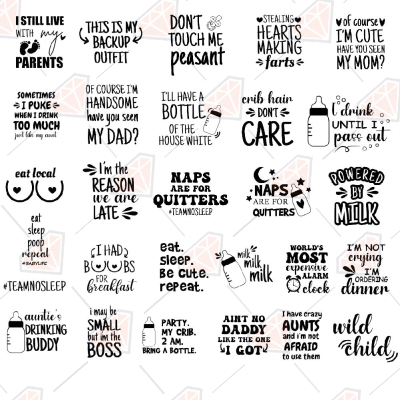 Funny Pregnancy Quote SVG Bundle