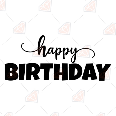Free Birthday Banner and Outline SVG Cut Files | PremiumSVG