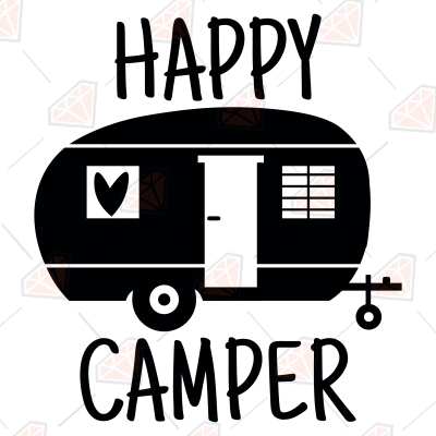 Happy Camper SVG, Camping Van SVG Instant Download | PremiumSVG