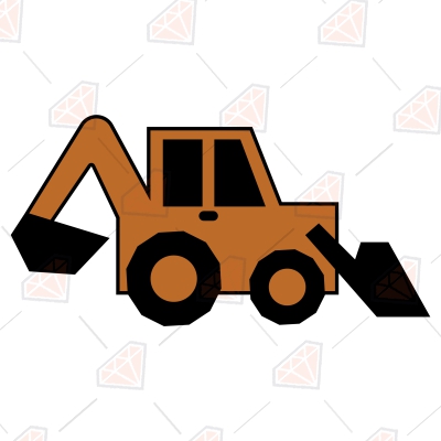 Backhoe Svg Construction Svg Cut And Clipart Files Premiumsvg