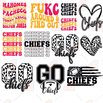 600+ Kansas City Chiefs SVG Bundle Files for 2023, Most Use