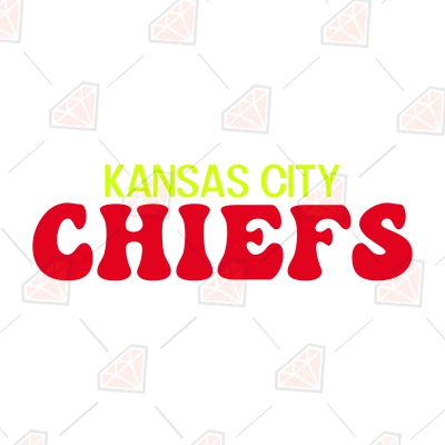 Kansas City svg, Kansas City Chiefs svg, wavy Groovy svg, style Stacked  svg, EPS PNG Cricut Instant Download